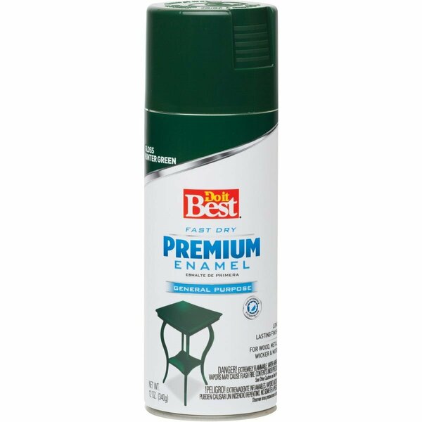 All-Source Premium Enamel 12 Oz. Gloss Spray Paint, Hunter Green 203467D
